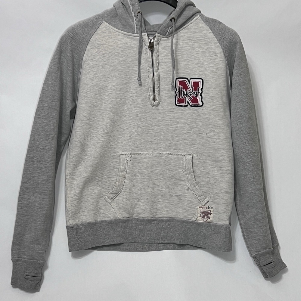 Nebraska Cornhuskers Football Game Hoodie Pullover Distressed Women‎ Large VTG.